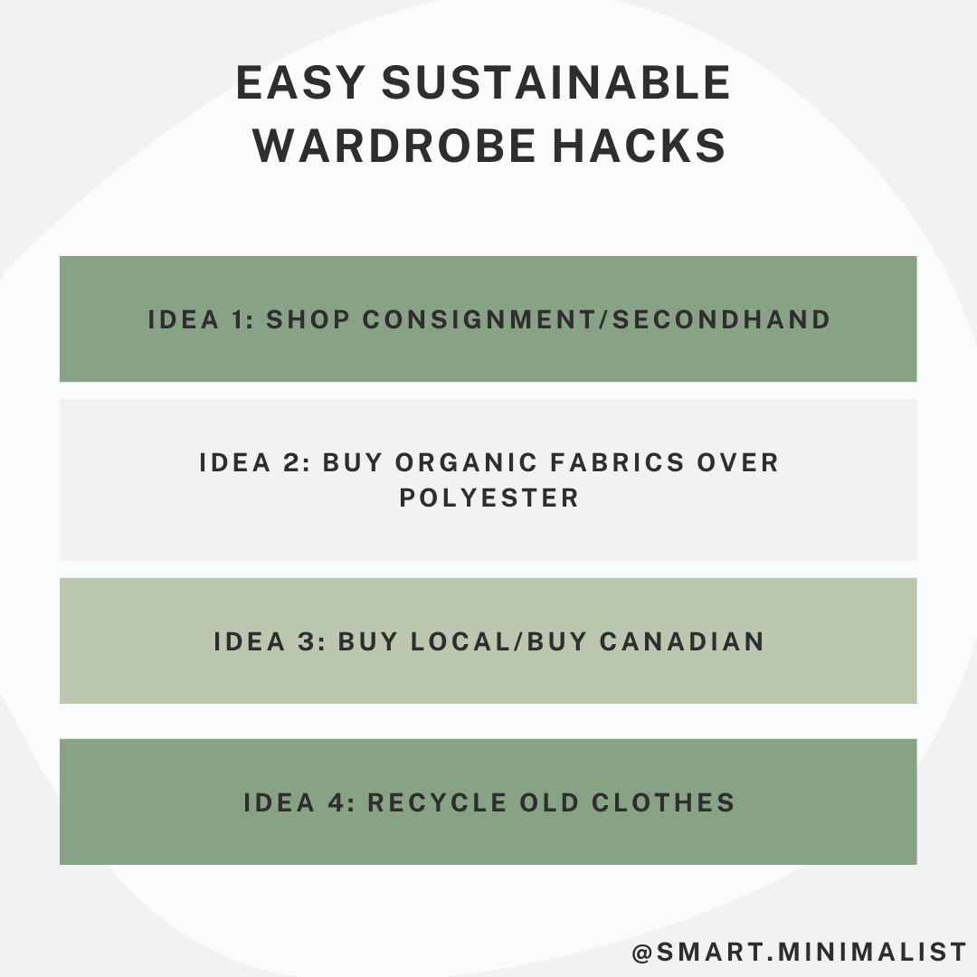 Easy Sustainable Wardrobe Hacks! - The Smart Minimalist