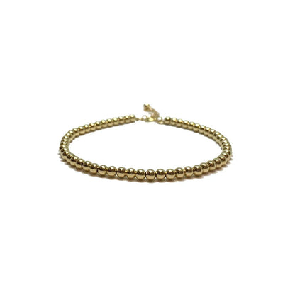14k Gold Beaded Bracelet - The Smart Minimalist
