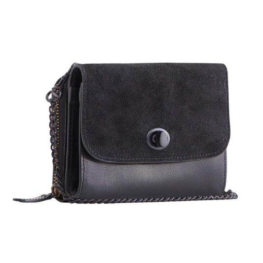 Leather & Suede Two-Tone Crossbody Bag - The Smart Minimalist