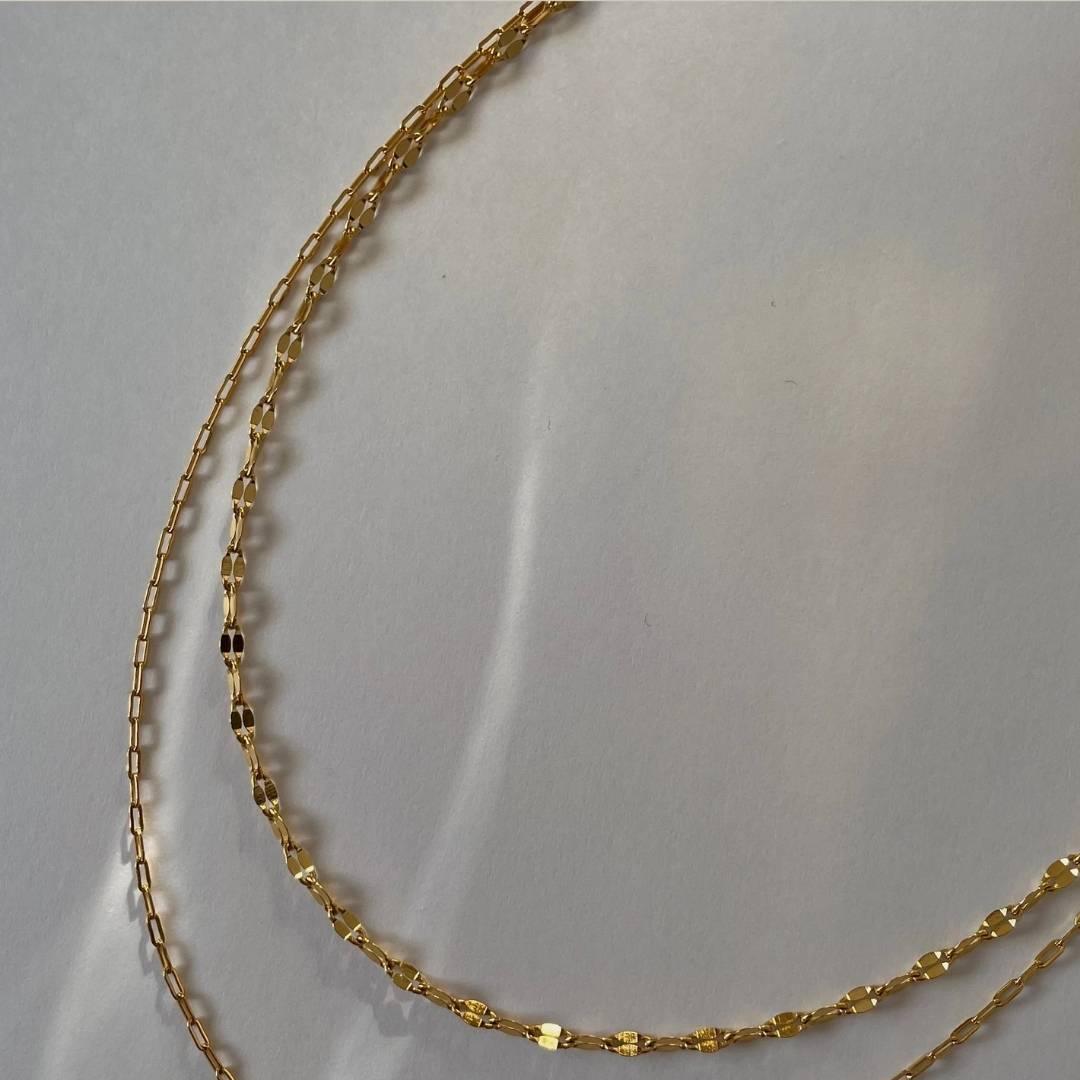 18k Gold Dainty Layered Necklace - The Smart Minimalist
