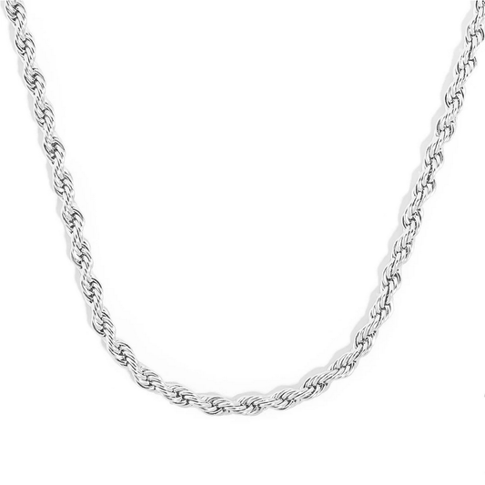Silver Slim Rope Necklace - The Smart Minimalist