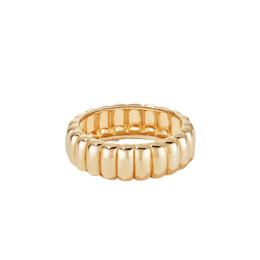 Bold Gold Stacking 18k Gold Plated Ring - The Smart Minimalist