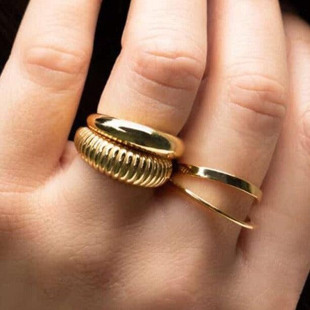 Surprise Bag - Set of 3 Vermeil Stacking Rings - The Smart Minimalist