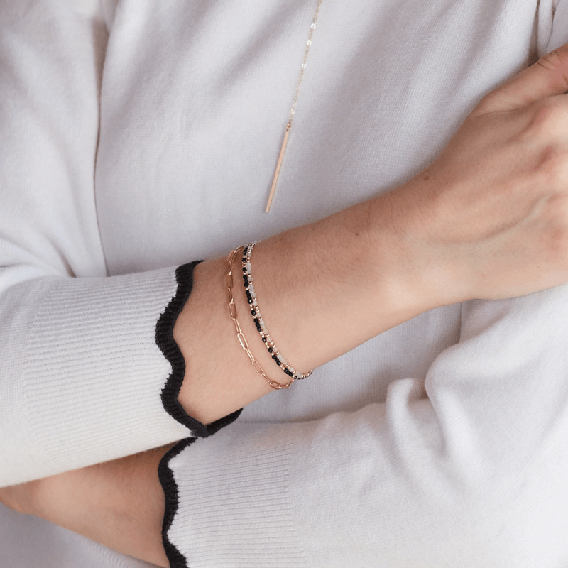 Paperclip Chain 14k Gold Bracelet - The Smart Minimalist