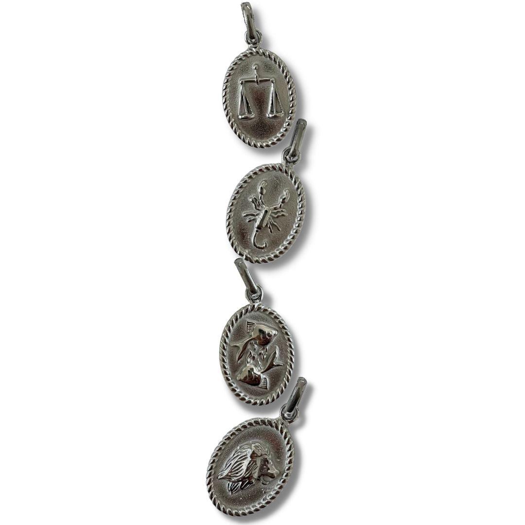 Silver Zodiac Charm Necklace - the smart minimalist made in canada