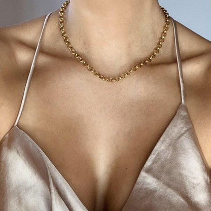 The Smart Minimalist - Round Chain Necklace - 18K PVD Jewelry